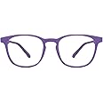Lenskart HUSTLR - As Seen On Shark Tank | Peyush Bansal Glasses | Zero Power Bluecut & Antiglare Computer Eyeglasses | Full Rim Square | For Men & Women | LB E14058