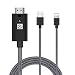Produktbild pangyan990 HDMI Adapter Cable 6.6FT,HDMI Cable HDTV 1080P Cord Plug and Play Compatible with iPhone X/XS/XS Max/8/8P/7/7P/6,iPad,iPad Pro,iPod.