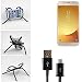 Produktbild Tischständer mit Ladekabel, Ladestation, Dockingstation für Samsung Galaxy J7 (2017) Duos, schwarz „Spider“. Stativ Autohalterung mit Micro-USB Ladekabel - K-S-Trade
