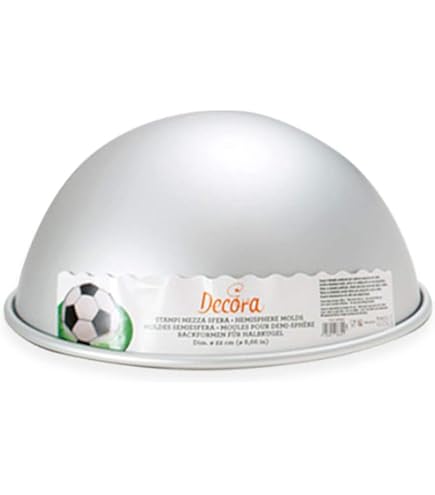 Wilton, stampo da forno a forma di pallone in 3D, con base, in alluminio
