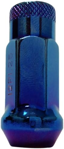 MUTEKI32906U SR48 Series Blue 12mm x 1.5" Thread Size Open End Lug Nut, (Set of 20)