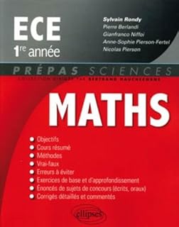 jaquette livre Mathématiques ECE 1e année