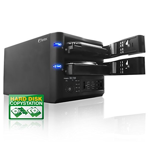 FANTEC MR-35HDC 2x 8,9cm (3,5 Zoll) SATA Festplattengehäuse mit RAID 0/1/JBOD/BIG und USB 2.0