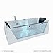 Produktbild Tronitechnik Whirlpool Badewanne Mykonos 180cm x 88cm mit Heizung, Wasserfall, Hydromassage und Farblichtherapie