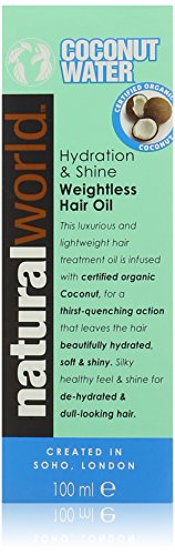 Natural World Coconut Water Hydration and Shine Weightless Hair Oil 100 ml