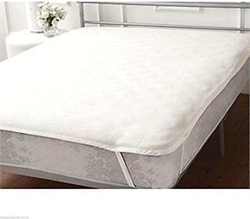 King Size Luxury Micro Fibre Mattress Topper - WHITE - Night Comfort