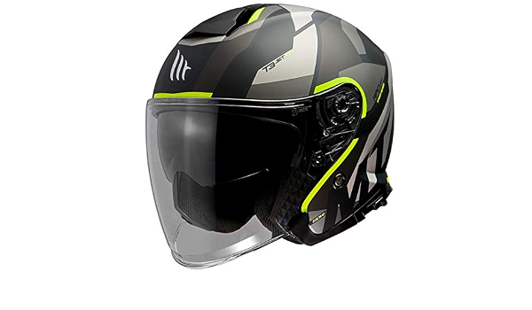 MT HELMETS THUNDER 3 SV JET BOW A3 MATT FLUOR YELLOW M : Amazon.it: Auto e  Moto