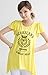 Bearsland Women's Breastfeeding and Nursing Ice Silk Summer Top Yellow UK Size 14-16