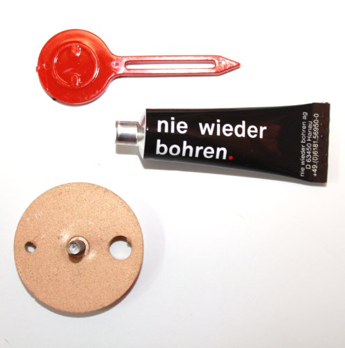 Nie wieder bohren LU400 Luup Handtuchhaken , 3.3 x 3 x 3.3 , verchromt, inklusive – Befestigungstechnik - 3