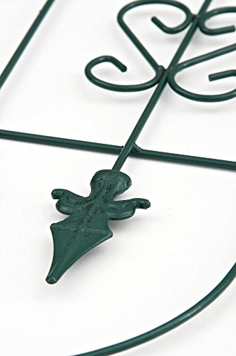 CLP massives Pflanzen Rankgitter ANDRIA aus Metall, Größe: 90 x 30 cm, Stabstärke 0,5 – 1 cm grün - 4