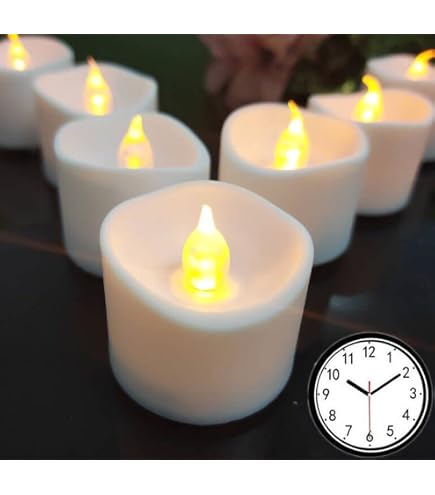 AMAGIC 100 Stück LED-Teelichter Flackernd – Batteriebetrieben, Flammenlos, Warmes Licht Für Deko (Größe 3,6x3,5 Cm)