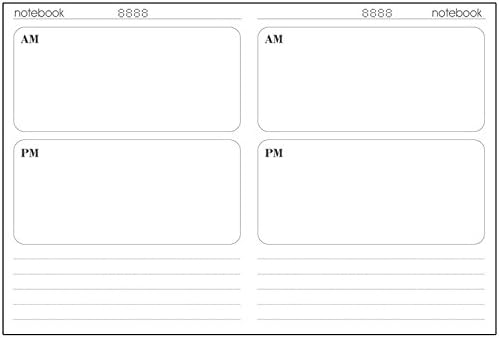 RTFL Traveler's Notebook Refill Inserts - Diary - Set of 2