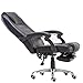 Produktbild JH Computerstuhl Chefsessel Bürostuhl Schreibtischstuhl Drehstuhl Ergonomisches Design Höhenverstellbarer Kunstleder mit Hoher Rückenlehne Formschaum Gepolsterte mit Fußstütze Ideal für Zuhause Büro