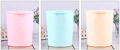 Household drums without cover kitchen trash cans thickened plastic household storage barrels living room baskets , blue