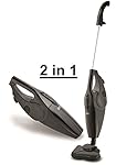Staubsauger 2in1 Bodenstaubsauger + Handstaubsauger 1.000 Watt beutellos Handsauger Boden Sauger (Schwarz)