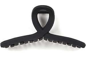 Olakin Pinzas Para el Pelo, Garra de Pelo de Antideslizantes, Hair Claw para Mujeres y Niñas (Negro)