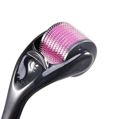 0.25-2.5mm 540 Needle Derma Micro Needle Roller Black Titanium for Wrinkles, Scar, Acne, Cellulite Treatment More Effective Than Regular 192 Needles Derma Rollers (0.25)