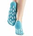 Pinkiou Softening Spa Gel Socks for Cracked Skin Moisturising Foot Care Exfoliating Dry Heel Booties Pedicure (Blue)