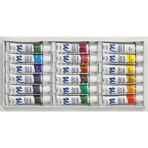 Aquarellfarben Set mit 18 Tuben