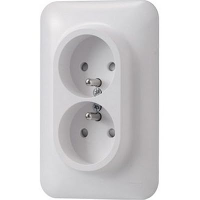 Schneider Electric Double prise avec terre Ovalis, SCHNEIDER ELECTRIC, blanc