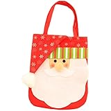 Ruikey Bolso del caramelo de la Navidad Bolso de la bolsa del regalo de Papá Noel de Nonwovens de Navidad presente para las vacaciones de Navidad Decoraciones de la casa