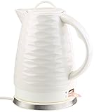 Rosenstein & Söhne Keramik Wasserkocher: Porzellan-Wasserkocher WSK-270.rtr, 1,7 Liter, 1.500 Watt (Elektro-Wasserkocher)