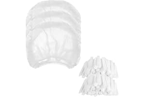 XPEX 200 PCS Einweg Haarnetz 52 CM Weiß, Einweghauben Kopf, Haube für OP, Gastronomie & Hygiene, Haarhaube Einweg, duschhauben einweg，Einweg Kopfhaube, Netz für Haare, Haarschutzhaube Stoff。