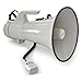 Produktbild auna MEG1 • Megafon • Megaphone • Stimmenverstärker • 45 Watt Leistung • 1500 m Reichweite • Sirene • Handmikrofon • Aufnahmefunktion • Tragegurt • robustes Gehäuse • wetterfeste Bauweise • grau