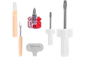 XANQKNG 1 Set Sewing Machine Repair Kit - Tool Set Include Screwdriver, Thread Removal Slot Screwdriver and Cleaning Brush - Suitable for Machine Cleaning and Repair