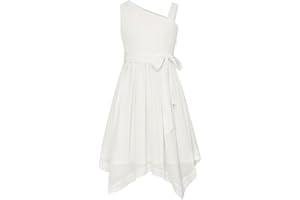 GRACE KARIN Robe de princesse à une épaule pour fille - Robe de princesse élégante à paillettes