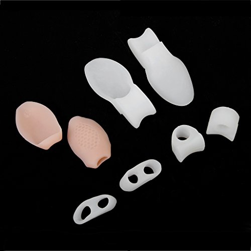 Footful Silikon Gel Kleiner Zeh Separator Haarglätter Satz für Hallux Valgus Zehe Valgus - 4