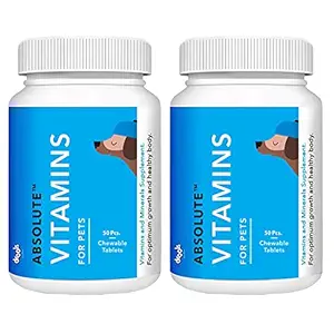 Drools Absolute Vitamin Tablet Dog Supplement 50 Pieces (Pack of 2)