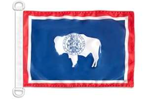 AZ FLAG Flaga żeglarska Wyoming 45x30cm - Flaga statku amerykańskiego - USA - Stany Zjednoczone 30 x 45 cm