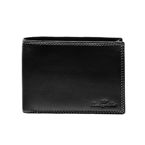Preisvergleich Produktbild Lindberg & Sons W-1525br Münzbörse, Schwarz