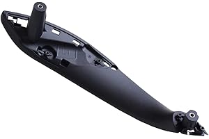 Hacreyatu Nero Maniglia Anteriore Sinistro interna per porta per B-MW Serie 3 4 F30 F31 F32 F33 F34 F35 F36 F80 F82 F83 (Anteriore- Sinistro, Nero)