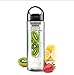 Produktbild 0,7 l Wasserflasche mit Obst Infuser Lenon Flasche Saft-Multicolor , black