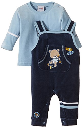 Julius Hüpeden Baby Boys 413270 Dungarees, Multicoloured (Marine/Baby Blue 260040), 3-6 Months (Herstellergröße: 68)