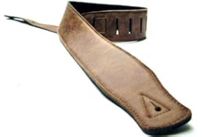 NORDELL British Handmade Real Leather Guitar Strap: Finest Ultra Soft Italian Nappa Leather, 130cm long Foam Cushion Padded Guitar Belt - Suits Electric, Bass or Acoustic Instruments (inc Semi/Electro)