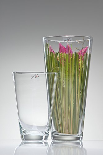 Glasvase CONI Glas Vase Tischvase Blumenvase 30 cm - 2