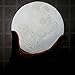 Produktbild USB LED Magische Mond Nacht Licht, ESAILQ 3D USB LED Magical Moon Night Light Moonlight Table Desk Moon Lamp Gift (ohne Stent) (20cm, Weiß)