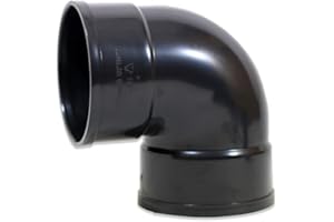 eco-filtration 110mm/4 Knuckle Bend – Durable PVC Pipe Connector for Domestic Waste Pipe, Pond, Garden, and Drainage Systems – Easy Assembly for Watertight Seal