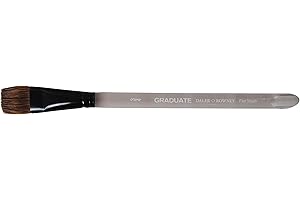 DALER ROWNEY Daler-Rowney Graduate Watercolour Brush, Pony & Synthetic Blend, Short Handle, Flat Wash, 3/4in