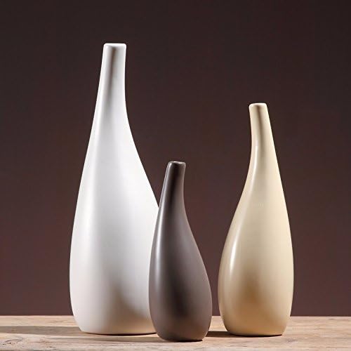 FUCHEN The Vase Decoration Home Indoor Furniture Accessories Cabinet Xunlight Bedroom Furnishings Shoe Creative Personality,Vase, 3 Piece Set