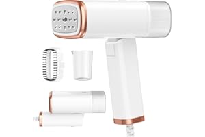 KITBEZN Dampfglätter Tragbarer Steamer Dampfbürste 1200W, Kompaktes Dampfbügel mit Hand Dampfbürste für Kleidung & Hemden Bügeln, 15s Schnellaufheizend, Weiß