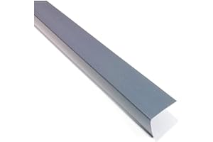Gray Plastic PVC Corner 90 Degree 1 Meters Angle Trim Wall Corner Guard Edge Protector TMW Profiles (15mm x 15mm x 1M)