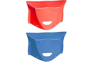 SHENGOU Tragbarer Klapphocker,Klappbar Kinder Hocker,Klappbarer Tritthocker,Multifunktional Klappstuhl Hocker,Faltbarer Klapphocker,Tritthocker Kinder,Faltbarer Hocker Kinder(Dark Blue+Red)