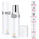 Facial Hair Remover Women, Flawless Painless Razor Electric Portable Face Hair Removal Mini Waterproof Shaver Built-in LED Light Wet & Dry Ladies Shaving Device Trim Peach Fuzz Lips Bikini Armpit