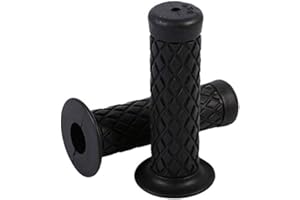 ‎YOSOO Yosoo Lenkergriffe für Motorrad, 22 mm, Universal-Griffe, weicher Gummi, Dirtbike, Schwarz