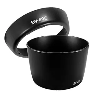 Hanumex Combo of ET-60 and EW-60 Lens Hood for EOS 18-55 MM and EOS 55-250 MM Lens (Bayonet Type)