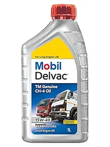 Mobil Delvac TM Genuine API CH-4 15W-40 Diesel Engine Oil for Trucks (1L)